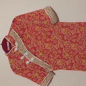 Vintage Asian Tropical Dress